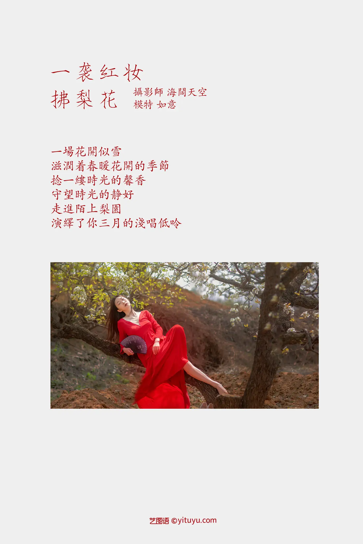 [艺图语] 2021.12.22 Vol.518 – 一袭红妆拂梨花 如意#[32P]-2