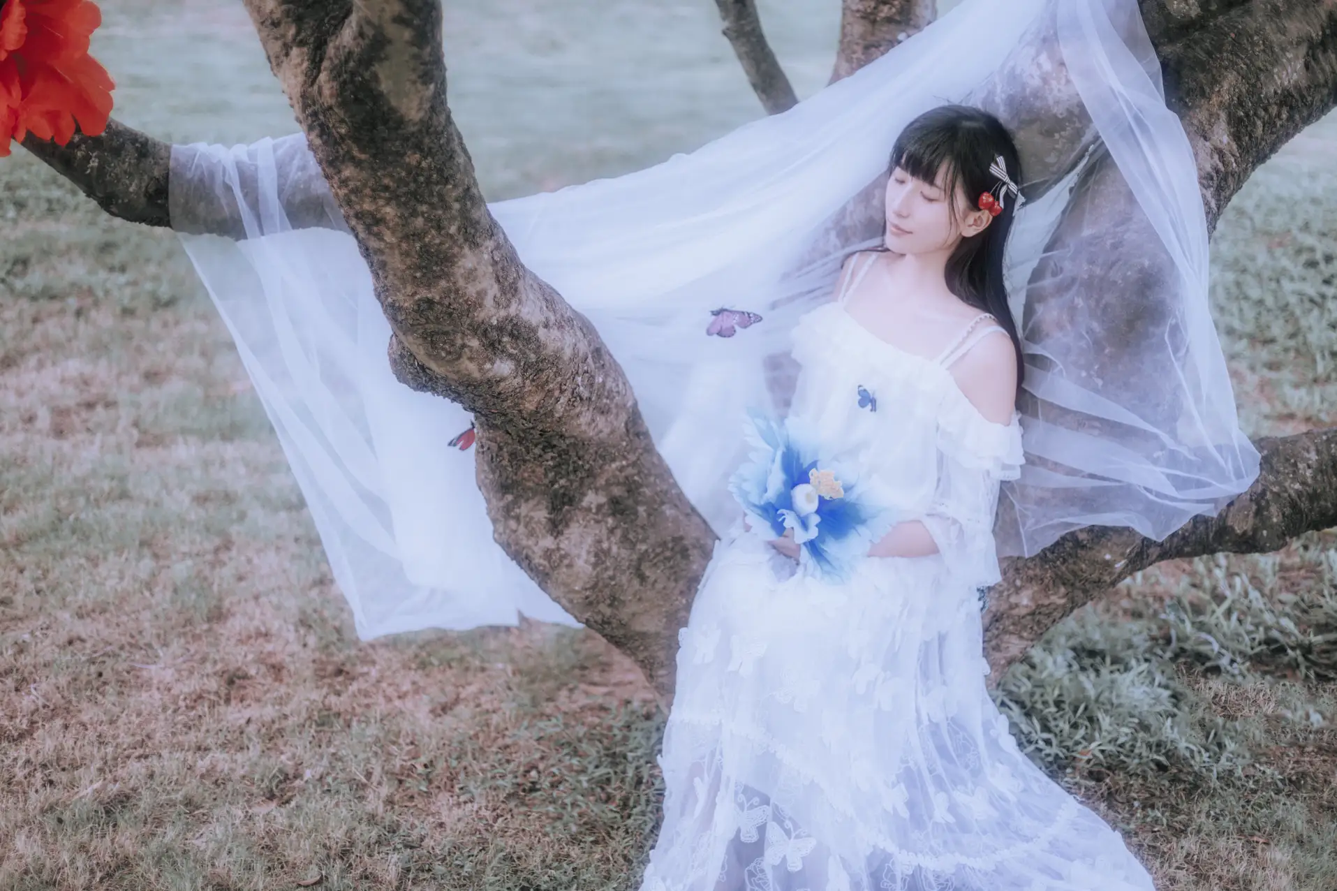 [艺图语] 2021.09.13 Vol.288 – 花的嫁纱 颖儿#[22P]-1