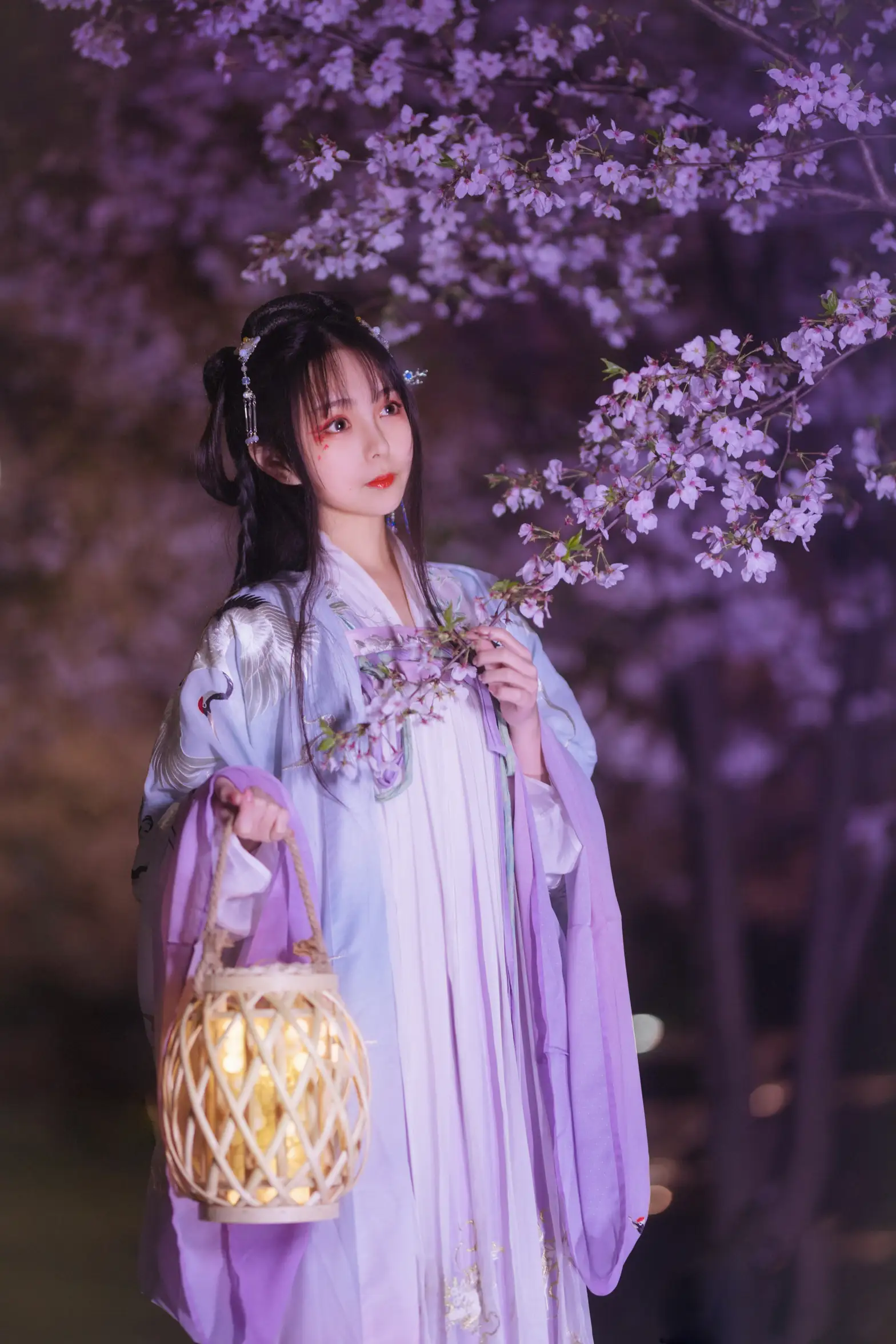 [艺图语] 2022.08.10 Vol.1673 – 夜樱 阡墨红尘#[20P]-12