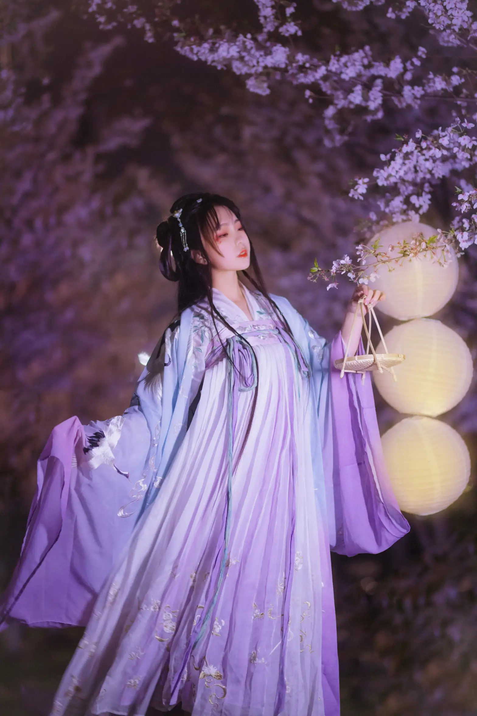 [艺图语] 2022.08.10 Vol.1673 – 夜樱 阡墨红尘#[20P]-15
