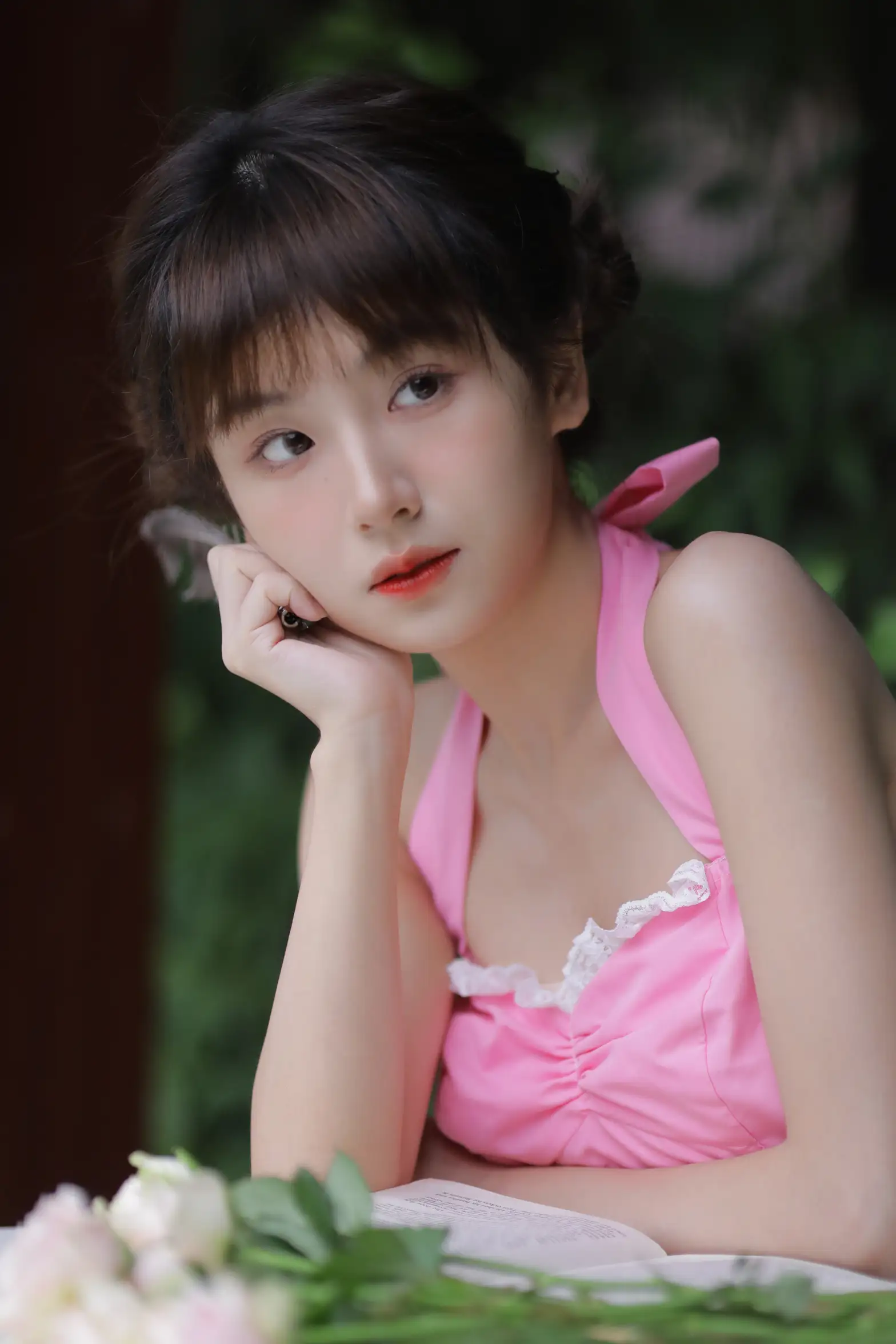 [艺图语] 2022.11.21 Vol.2488 粉色背带裤#[32P]-1