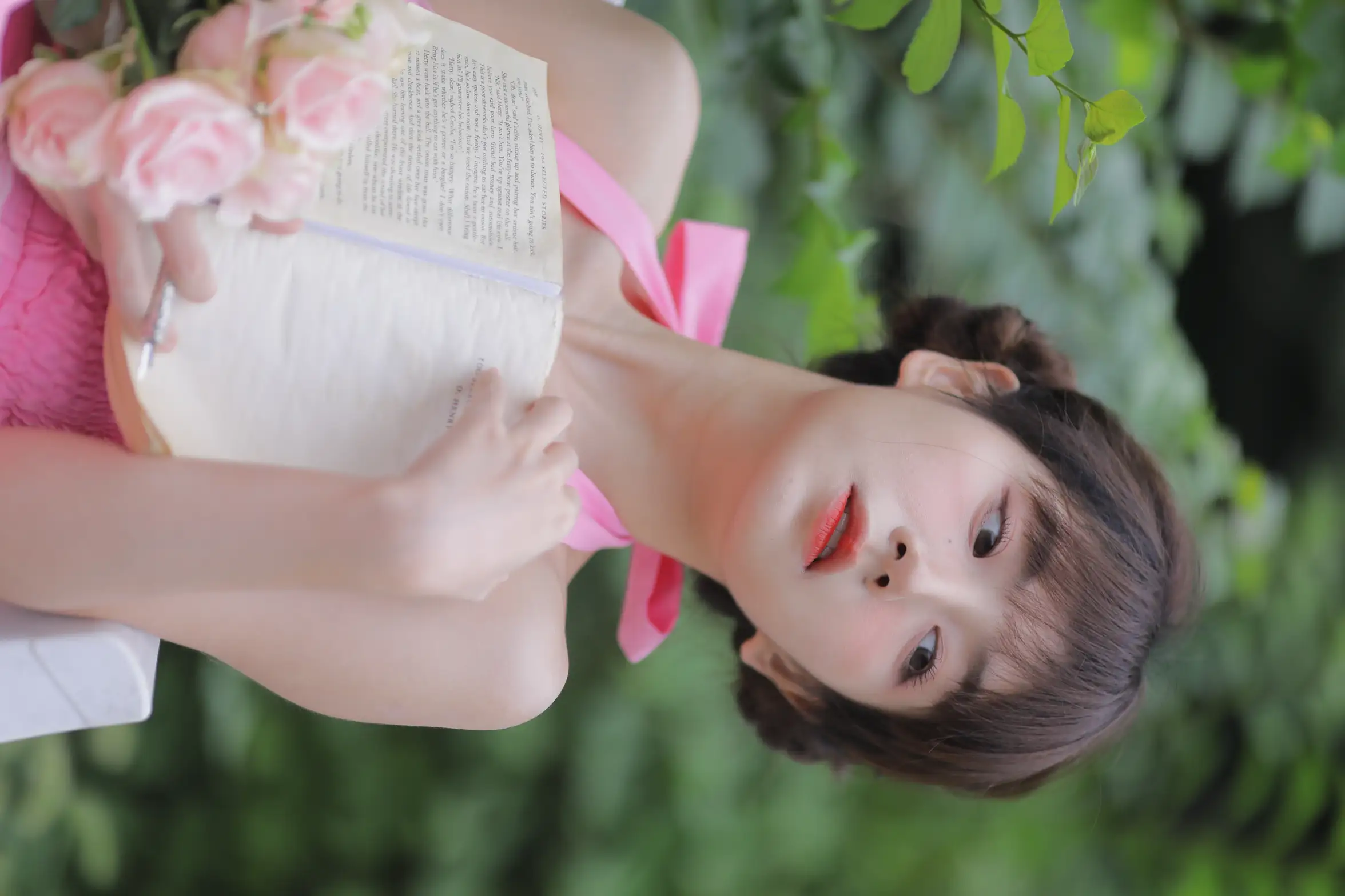 [艺图语] 2022.11.21 Vol.2488 粉色背带裤#[32P]-2